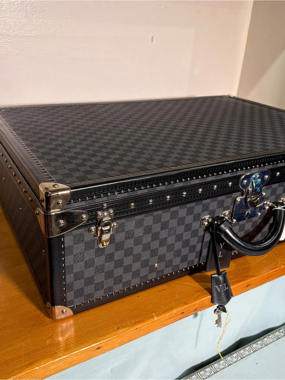 Louis Vuitton Alzer 75 Damier Trunk interior tray and cover